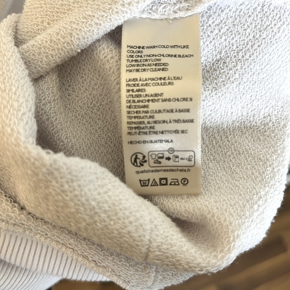 We The Free Pullover Sweatshirt White Long Sleeve Womens Size Large - Picture 8 of 9